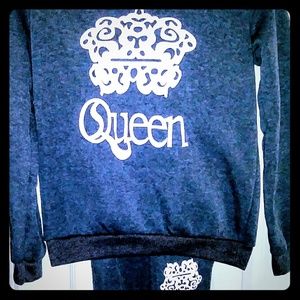 Queen Gray Jogger SET